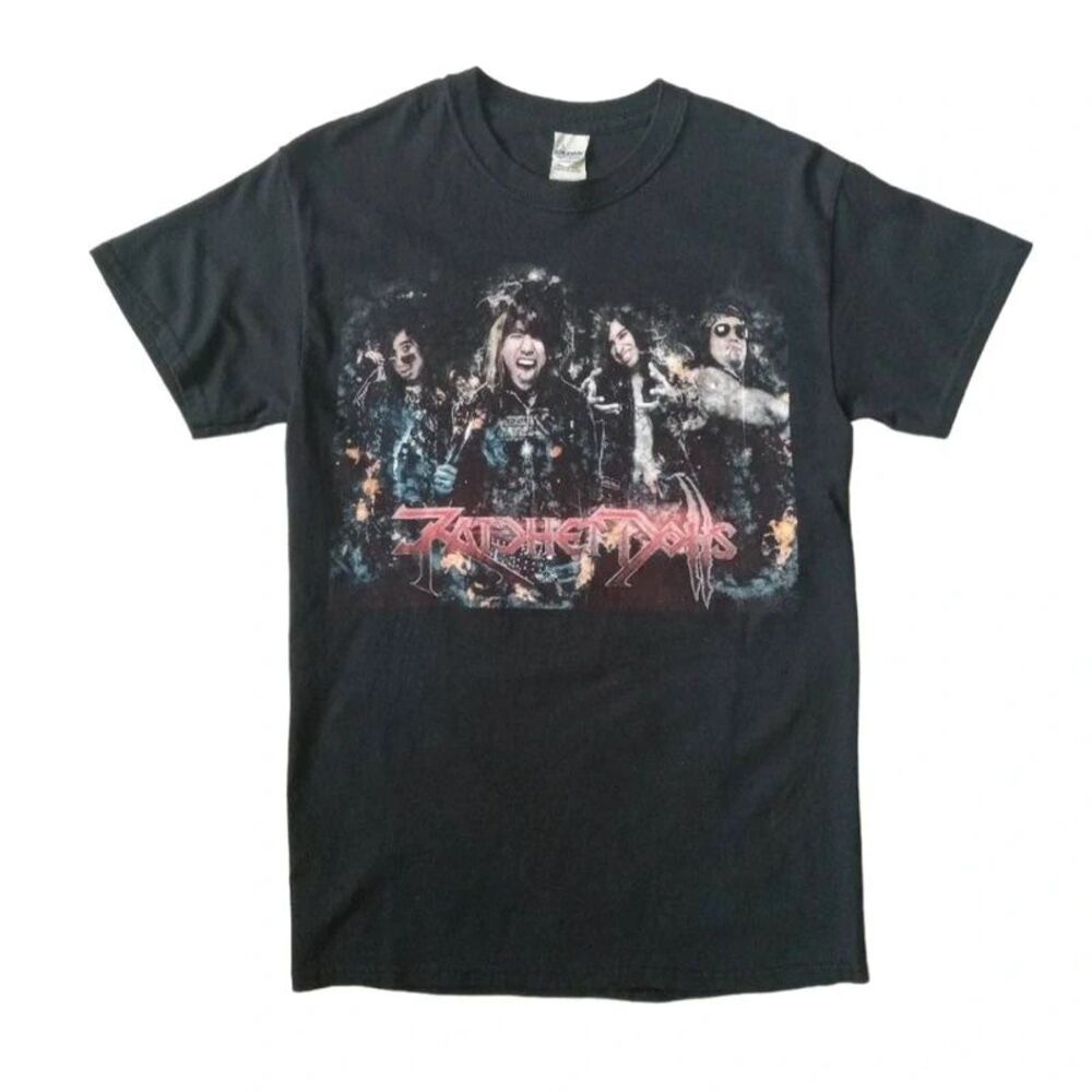 Gildan Black Short Sleeve Graphic Print Ratchet Dolls Band T-Shirt Adult Small